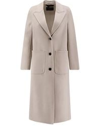 Paltò - Peak Lapel Patch Pocket Elsa Coat - Lyst