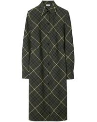 Burberry - チェック シャツドレス - Lyst