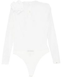 Nissa - Floral-Detail Lace Bodysuit - Lyst
