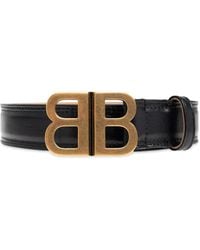 Balenciaga - Ceinture Bb En Cuir - Lyst