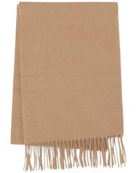 NN07 - Four Fringed Logo-Patch Scarf - Lyst