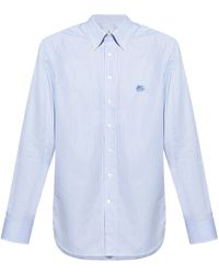 Etro - Hellblaues Hemd Mit Knöpfen - Lyst