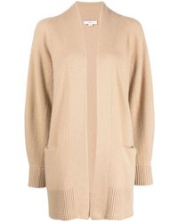 Vince - Ribbed-Trim Cashmere Cardigan - Lyst