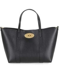 Mulberry - Mini Bayswater Grained Leather Tote Bag - Lyst