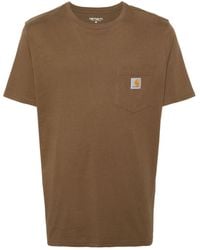 Carhartt - T-shirt en coton à patch logo - Lyst