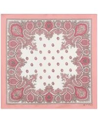 Etro - Silk Pocket Square With Paisley Motif - Lyst