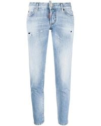 DSquared² - Low-Rise Slim-Cut Jeans - Lyst