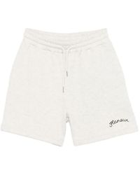 flâneur - Drawstring Embroidered Shorts - Lyst