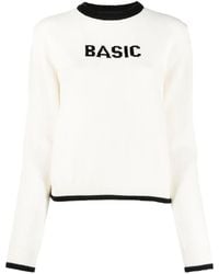 Gcds - Basic Patterned-Jacquard Jumper - Lyst