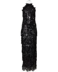 Carolina Herrera - Sequin-embellished Halterneck Dress - Lyst