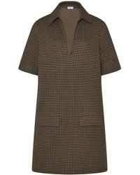 Rosetta Getty - Vestido corto con cuello de polo - Lyst