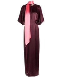 ROKSANDA - Sami Scarf-Detail Maxi Dress - Lyst