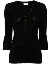 Elisabetta Franchi - Ribbed Knit Jumper For - Lyst