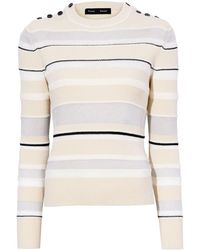 Proenza Schouler - Striped Ribbed Sweatshirt - Lyst