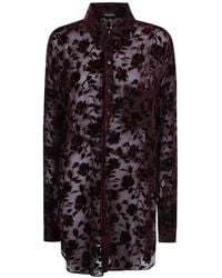 Ann Demeulemeester - Elisabeth Floral-Devoré Shirt - Lyst
