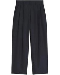 Maison Kitsuné - Pleated Wide-Leg Trousers - Lyst