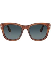 Persol - Round-Frame Straight-Arm Sunglasses - Lyst