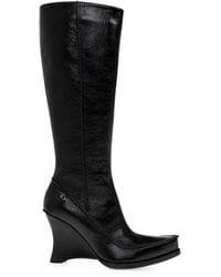 DIESEL - Bottines D-Lucette À Talon Compensé - Lyst