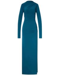 ANDAMANE - Sophie Ruched Draped Maxi Dress - Lyst