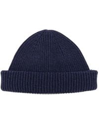 Amaranto - Gerippte Beanie - Lyst