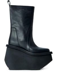 Rick Owens - Factory Leather Boots - Lyst