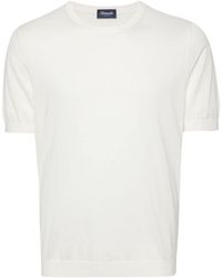 Drumohr - Knitted Cotton T-shirt - Lyst
