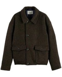 Scotch & Soda - Bouclé Button-Up Coat - Lyst