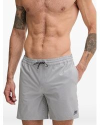 AllSaints - Seersucker Striped Swim Shorts - Lyst