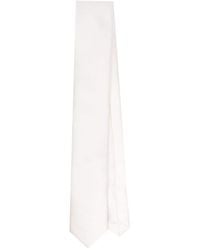 Dolce & Gabbana - Cravate en soie à logo brodé - Lyst