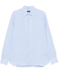 ZEGNA - Long-Sleeve Button-Up Shirt - Lyst
