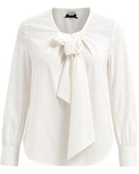 Edward Achour Paris - Bow-Detail Long-Sleeve Blouse - Lyst