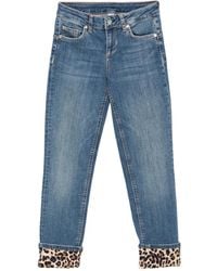 Liu Jo - Jeans Met Luipaardprint - Lyst