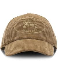 Burberry - Cappello Da Baseball A Coste Con Dettaglio Knight - Lyst