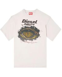 DIESEL - T-Shirt A Maniche Corte Con Stampa Grafica - Lyst