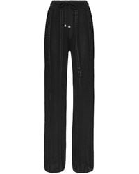 Philipp Plein - Knit Flare Trousers - Lyst