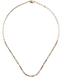 Suzanne Kalan - 18Kt Rose Sapphire Tennis Necklace - Lyst