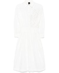 Pinko - Cotton Midi Dress - Lyst