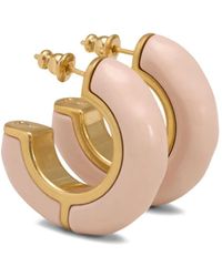 Ami Paris - Brass Hammered Lacquered Earrings - Lyst