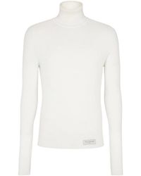 Balmain - Pull En Maille Nervurée À Patch Logo - Lyst