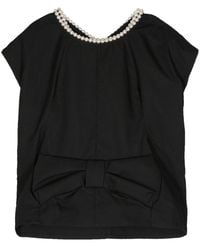 Junya Watanabe - Bow-Detail Sleeveless Top - Lyst