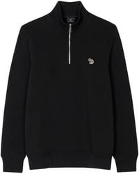 Paul Smith - Logo-Patch Funnel-Neck Sweatshirt - Lyst