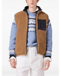 Miu Miu - Teddy Down Vest With Technical Pongé - Lyst