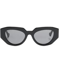 Gucci - Gafas de sol Double G con montura geométrica - Lyst