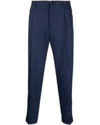 Etro - Pleated Wool-blend Trousers - Lyst