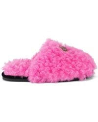 Kurt Geiger - Faux Shearling Kensington Slippers - Lyst