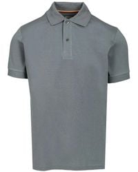 Paul Smith - Cotton 'Artist Stripe' Placket Polo Shirt - Lyst