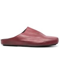 Uma Wang - Smooth Leather Square-Toe Mules - Lyst