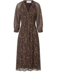 Ba&sh - Abstract-Print Smocked Dress - Lyst