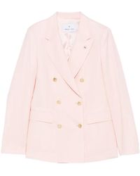 Manuel Ritz - Double-Breasted Peak-Lapel Jacket - Lyst