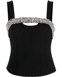 Jonathan Simkhai - Crystal-Embellished Corset Top - Lyst